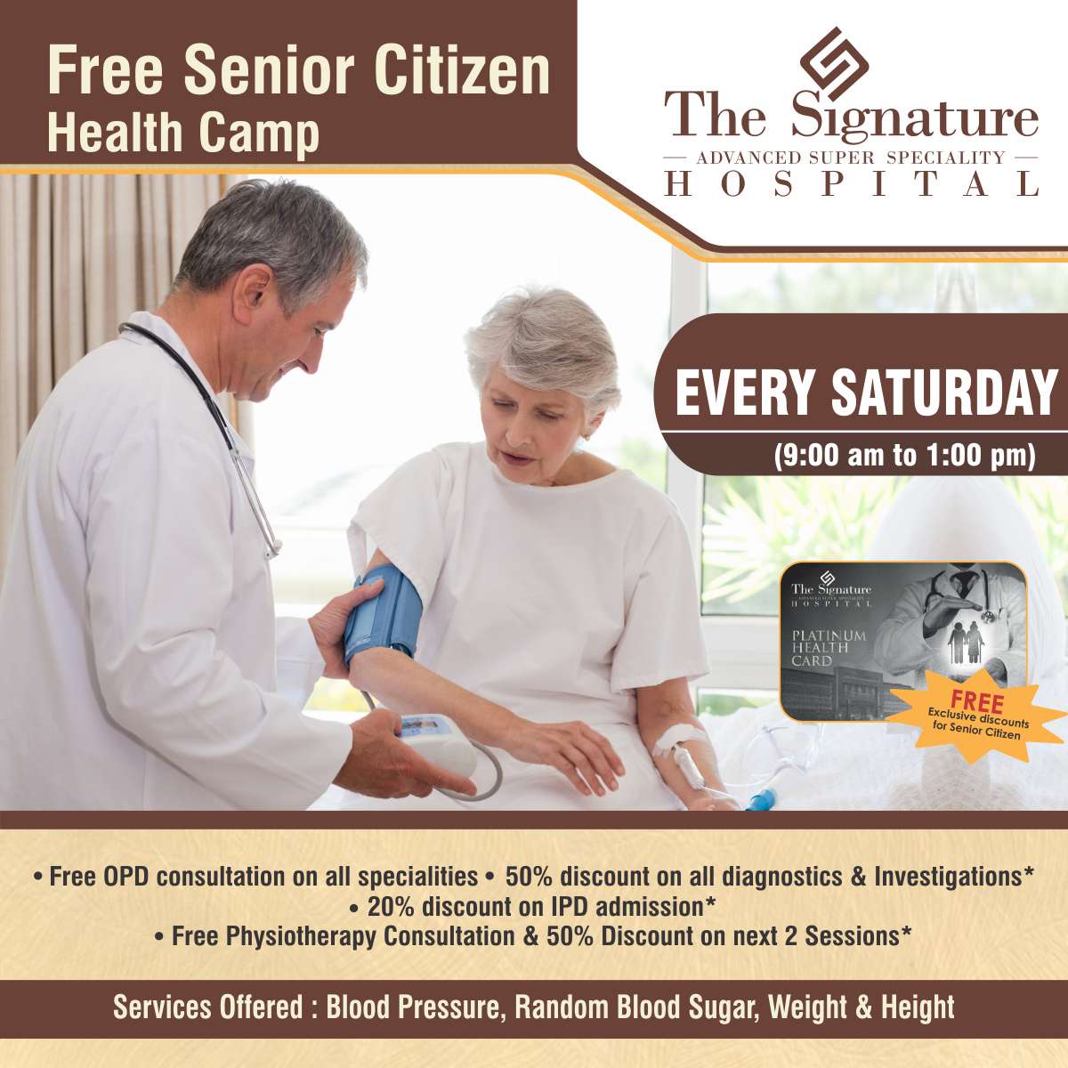 Free Senior Citizen Health Camp